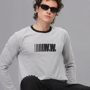 RFS002 ||White|| Full Sleeve Round Neck T-Shirt