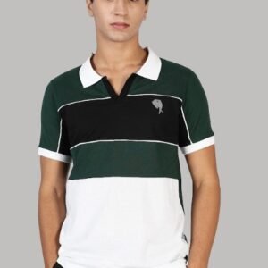 PR3 SS 005 || Green Black ||100% Cotton Polo T-Shirt