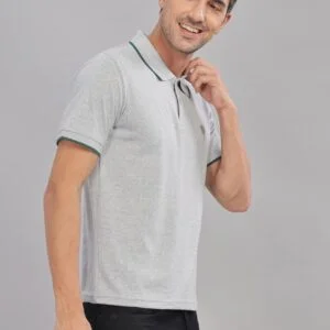 PR34||Grey||100% Cotton Polo T-Shirt