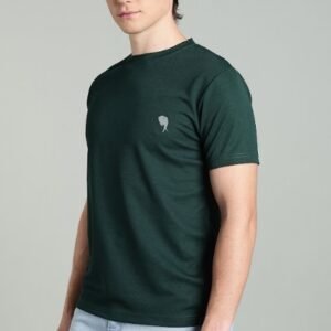 RHSO02 || Bottle Green|| Round Neck Half Sleeve