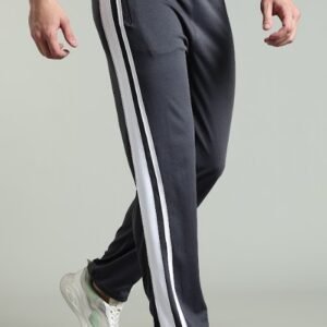 TP 003 ||Dark grey white || Track Pant