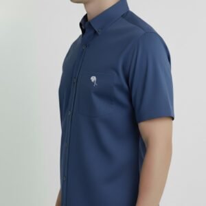 LS 003 || AIRFORCE BLUE|| Half Sleeve Shirt