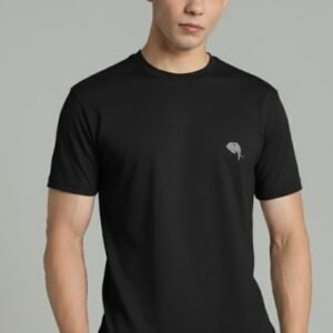 RHS01A||BLACK|| Round Neck Half Sleeve