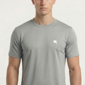 RHS02A||LITE GREY|| Round Neck Half Sleeve