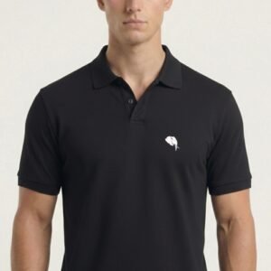 PR3 SS 007-B||BLACK||100% Cotton Polo T-Shirt
