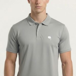 PR3 SS 007-B||LITE GREY||100% Cotton Polo T-Shirt