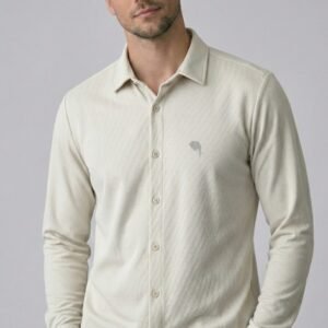 TS 001||WHITE|| Full Sleeve Shirts || 100% Cotton