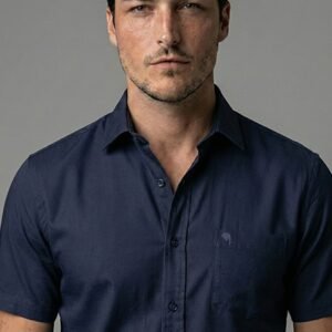 LS004||navy||Half Sleeve Shirts || 100% Cotton