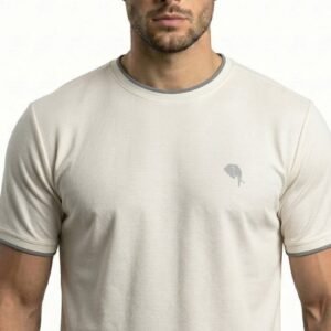 RHS002B ||WHITE|| Round Neck Half Sleeve