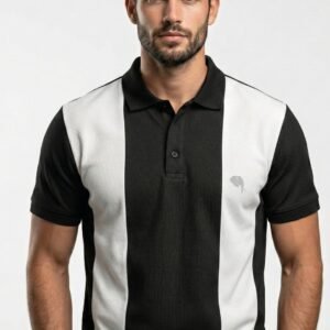 PR3 SS 007-A||BLACK||100% Cotton Polo T-Shirt