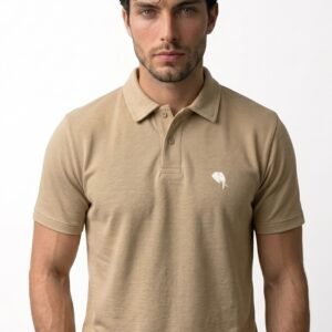 PR3 SS 008-C||BISCUIT||100% Cotton Polo T-Shirt
